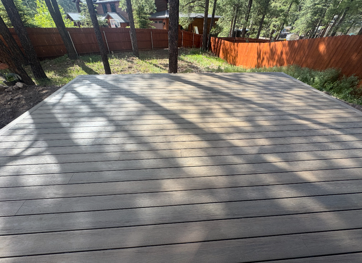Gray Composite Deck Platform