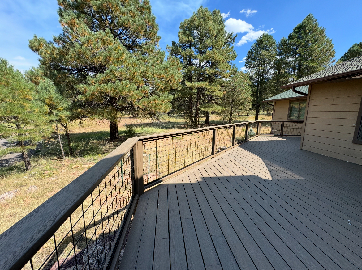 Deck construction in Flagstaff